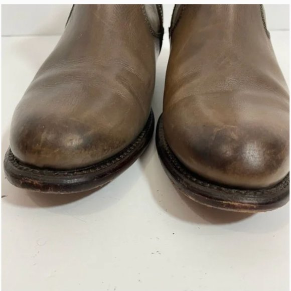 FRYE Danielle Ankle Boots Western Booties Gray Leather Sz 8 (fits like 7.5) - Picture 6 of 11